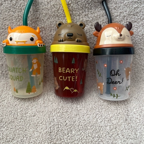 Other - X3 Cute Animal-Themed Sippy Cups